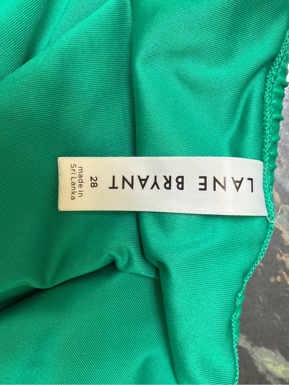 Lane Bryant green One-Piece Swim skirt